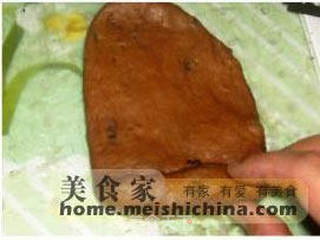 心形巧克力面包的做法步骤：5