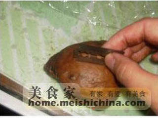 心形巧克力面包的做法步骤：9