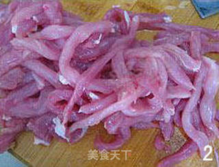 芝麻肉丝的做法步骤:2