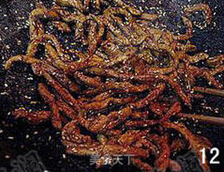 芝麻肉丝的做法步骤:12