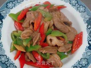 鲜贝露干煸鸭片的做法步骤:7