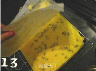 戚风蛋糕卷的做法步骤:13