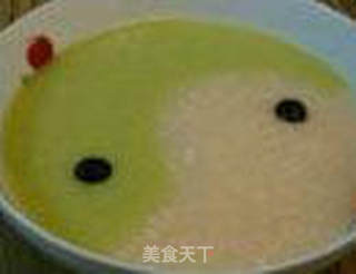 虾仁芦笋太极羹的做法步骤：6