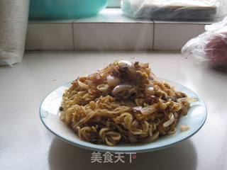 炒方便面的做法步骤:14