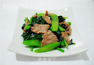 芥兰炒牛肉的做法步骤：11