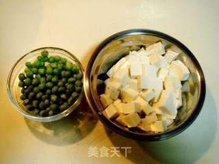 瑶柱豆腐羹的做法步骤:3