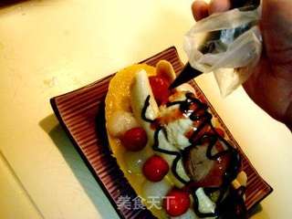 为世界杯宵夜制作美食《慕斯香蕉船冰淇淋》的做法步骤:20