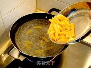 凉爽美味—“芥末什锦拌意面”的做法步骤:3