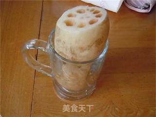 蜜汁桂花糯米藕的做法步骤:7