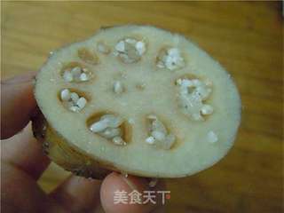 蜜汁桂花糯米藕的做法步骤:12