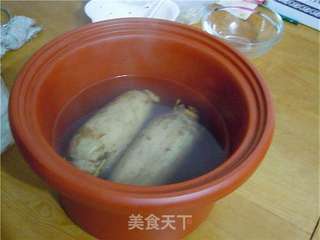 蜜汁桂花糯米藕的做法步骤:19