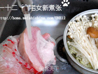 韩式泡菜锅的做法步骤:3