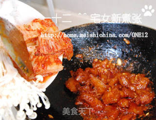 韩式泡菜锅的做法步骤:12