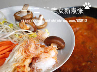 韩式泡菜锅的做法步骤:16