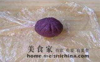 紫薯茶巾绞的做法步骤:8