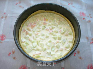 鲜奶油蜜桃派的做法步骤:13