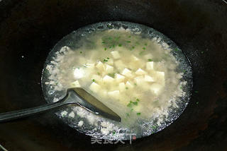 莼菜豆腐羹的做法步骤:5