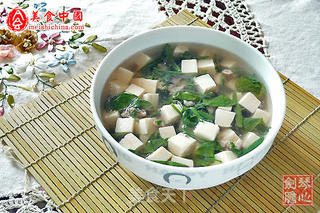 莼菜豆腐羹的做法步骤:7