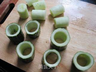 玉子酿黄瓜的做法步骤:3
