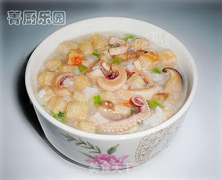 营养养生粥——豆腐粒香菇干鱿鱼粥的做法步骤:19
