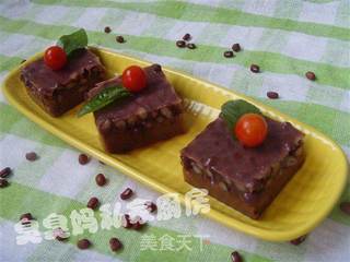 杏仁红豆糕的做法步骤:11