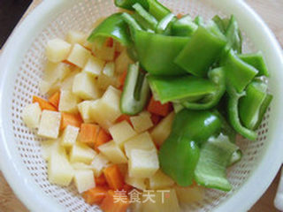 蒜香辣鸡块的做法步骤：2