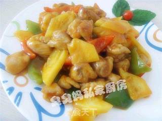 香菠咕噜肉的做法步骤：10