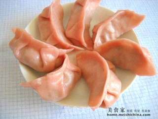 彩色牛肉馅蒸饺的做法步骤:14