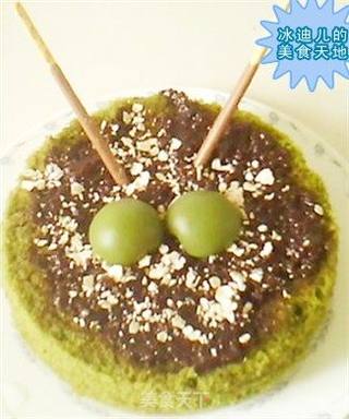 抹茶黄油蛋糕--光波炉制作的做法步骤:10