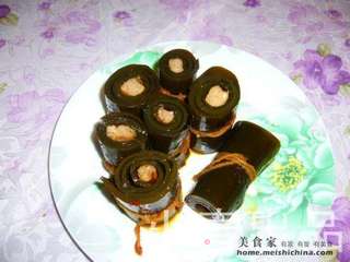 好吃的下酒菜---昆布卷的做法步骤:9