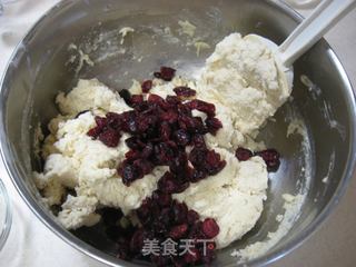 英式茶点--蔓越莓司康--Cranberry Scones的做法步骤：3