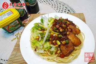 鳕鱼炸酱意大利面的做法步骤:12