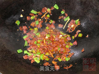 腊肠豆腐的做法步骤:4