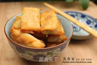 鲜虾肉春卷的做法步骤:11