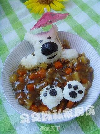 可爱饭团----泡汤熊的做法步骤:12