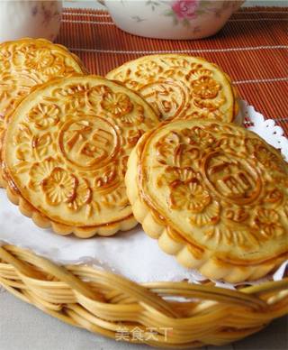 百花照福——蜜饯月饼的做法步骤:13