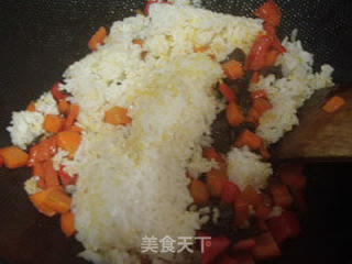 蚝油杂蔬炒饭的做法步骤：9