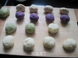 抹茶双色冰皮月饼的做法步骤:15