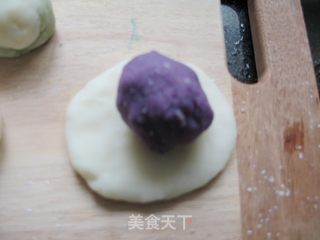 抹茶双色冰皮月饼的做法步骤:17