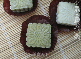抹茶双色冰皮月饼的做法步骤:21