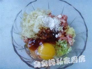 油面筋塞肉的做法步骤:2