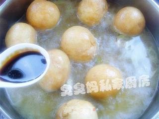 油面筋塞肉的做法步骤:7