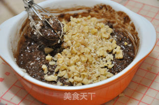 巨型巧克力面包圈--蛋糕模盛妆的新食感面包的做法步骤:7