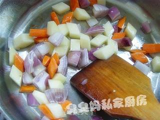 咖喱猪扒饭的做法步骤:5