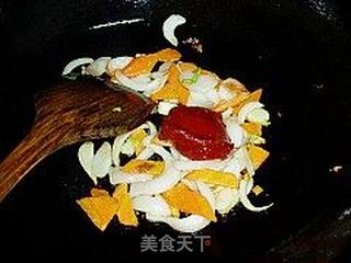 铁板辣年糕的做法步骤:8