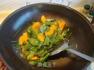 手撕扁豆的做法步骤:6