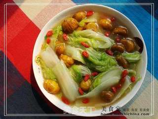 上汤栗子白菜的做法步骤:6
