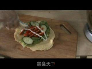 超薄蛋饼卷的做法步骤:6