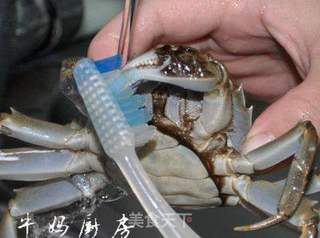 清蒸闸蟹的做法步骤:3