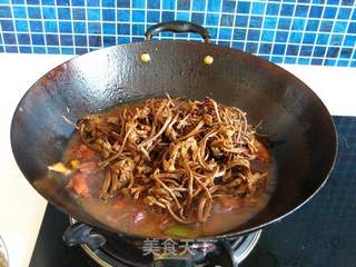 茶树菇烧五花肉的做法步骤:10